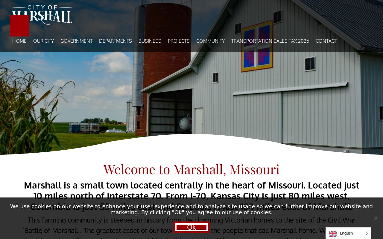 Marshall civic building serving Saline County municipal court cases
